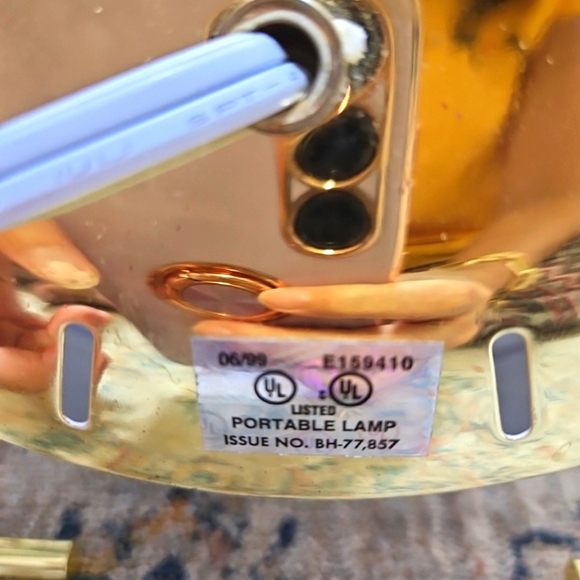 Jerdon Halo Lighted Makeup Mirror Gold MCM 5X Magnifying Fog Free, Vintage,Used - Picture 6 of 7